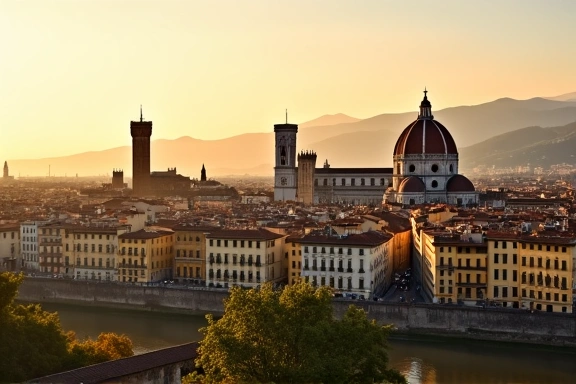 Veduta panoramica di Firenze con il Duomo
